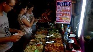 luang prabang loas buffet food บุฟเฟต์ลาวที่หลวงพระบาง10000กีบ