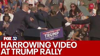 Harrowing video shows shooting at Trump campaign rally in Pennsylvania