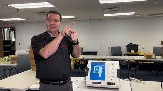 Arkansas Board of Election director demonstrates how to fix mistakes when using a voting machine