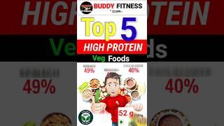 High Protein Foods | Top 5 | Vegetarian | @BuddyFitness