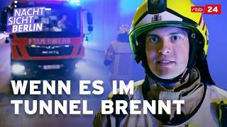 Notfall-Übung im Autobahn-Tunnel: Berliner Feuerwehr im Einsatz | NACHTSICHT Berlin