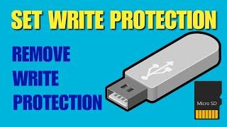 2 Ways: How to Set Write Protection on SD card and USB drive ️ How to Remove Write Protection