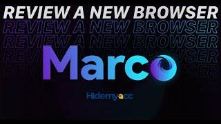 Antidetect Browser Hidemyacc 3.0 - Browser Fingerprinting Test With Marco Browser