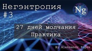 #3 27 дней молчания. Практика. Наблюдения. Негэнтропия