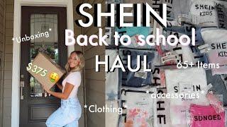 SHEIN BACK TO SCHOOL HAUL 2024! Unbox $350+, 60+ Items, clothes, and accessories with me!