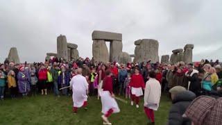 Celebrating the winter solstice at Stonehenge