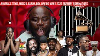 Nigeria’s Tems, Wizkid, Burna Boy, Davido make 2025 Grammy nominations