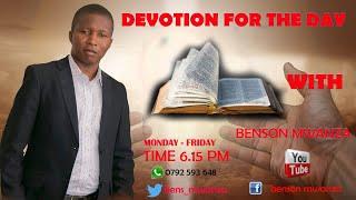 SIRI YA KUENDELEA MAISHANI ............#DevotionForTheDay #InjiliYaYesuKristo #BensonMwanza
