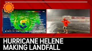 "I Can Barely Stand Up!" Hurricane Helene Makes Landfall