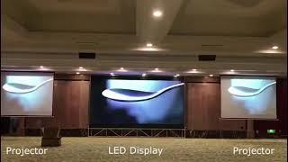 What are the differences between LED displays and projectors