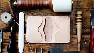 Making A Leather Card Holder - FREE PATTERN!