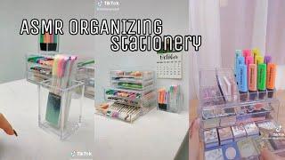 ASMR Organizing Stationery Tiktok Compilation || alexaj.