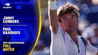 Jimmy Connors v Paul Haarhuis Full Match | 1991 US Open Quarterfinal