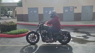 DMV CA Motorcycle Riding Exam on a Harley Davidson Iorn 883