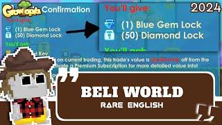 Nama World ini GALASTIZ BANGET - Beli Rare English 150 BGL Growtopia Indonesia