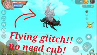 Wildcraft flying glitch!! No need to use cub or big animal glitch! SPECIAL THANKS TO QUEENBEE!!