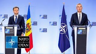 NATO Secretary General with Prime Minister of Moldova  Dorin Recean, 26 OCT 2023