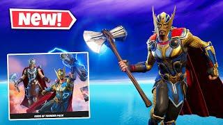 NEW GODS OF THUNDER Pack Gameplay in Fortnite || THOR ODINSON & MIGHTY THOR Skins