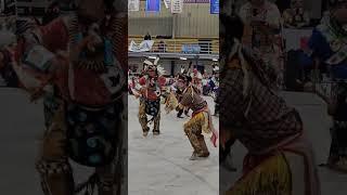 Sr Adult Men's Woodland dancer,  Saturday night session at the Keweenaw Bay Spring contest pw 2025
