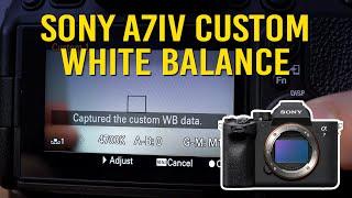 How to Set Custom White Balance on the Sony A7IV for Photo or Video Mode