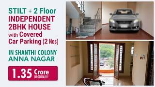 Individual 2bhk house for sale in shanthi colony anna nagar chennai with two car parking