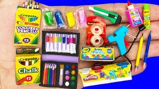 26 DIY MINIATURE SCHOOL SUPPLIES COLLECTION REALISTIC HACKS AND CRAFTS FOR BARBIE DOLLHOUSE !!!