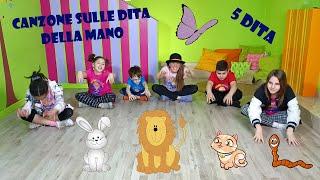 Canzone simpatica sulle dita della mano per bambini  dell'infanzia e primaria -"Cinque dita"