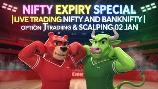 LIVE TRADING NIFTY50 , BANKNIFTY  and  CRYPTO | 02/01/2025 | Stock Market For Beginners | Bitcoin