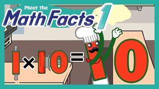 Meet the Math Facts Multiplication & Division - 1 x 10 = 10 | Preschool Prep Company