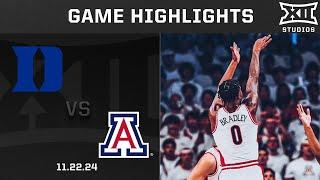 #12 Duke vs. #17 Arizona Game Highlights | 2024-25 Big 12 Men's Basketball