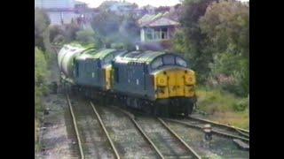 37019 and 37096 arrive and depart Clitheroe Cement