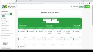 How to book a tee-time using GGGolf