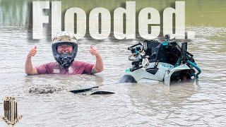 Riding Four-Wheelers In A HURRICANE! *HUGE FLOOD*