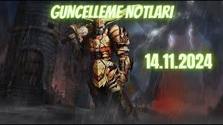 Knight Online güncELLEME Notlları 14.11.2024