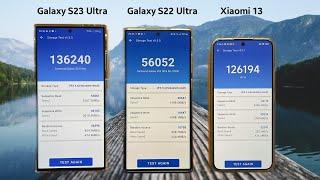 The Real Storage Tests: S23 Ultra vs S22 Ultra vs Xiaomi 13 - UFS 4.0 vs UFS 3.1