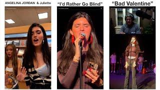 ALL NEW TIK TOKS # 3 Angelina Jordan with Juliette, "I'd Rather Go Blind" "Bad Valentine" 9-17-24 !!