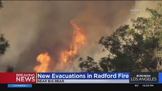 Radford fire burning near Big Bear grows to 900 acres at just 2% containment