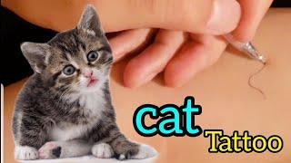 tattoo cat amazing | best black cat tattoo by pen | beautiful and simple (pt43)