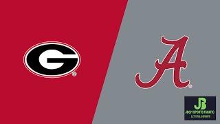 Georgia Bulldogs vs Alabama Crimson Tide Play By Play and Sports Chat