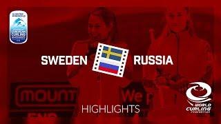 HIGHLIGHTS: Sweden v Russia - Women - Le Gruyère AOP European Curling Championships 2018