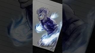 Drawing Gojo The Honoured One|Glowart|#animedrawing #anime #glowart