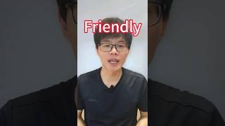 How to say "Friendly" in  Chinese #学习中文 #learnchinese #learningchinese #chinesevocabulary #mandarin