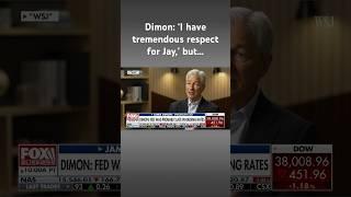 JPMorgan Chase’s Jamie Dimon says Fed was too late with rate hike campaign #shorts