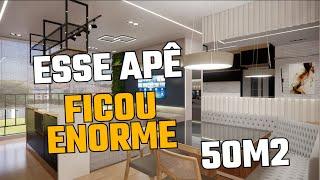 FICOU ENORME ESSE APARTAMENTO! | 50M2 | 2 QUARTOS