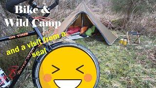 Bikepacking and Wild Camp plus new Luxe Hexpeak tipi tent and a friendly Seal..