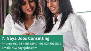 Top 10 Job Consultancies in Chennai