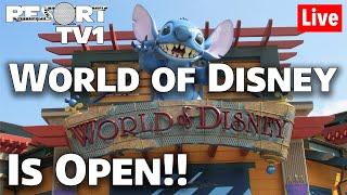 Live: Disney Stores are OPEN at Disney Springs!!  Walt Disney World Live Stream