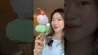 Paper ice cream tutorial 