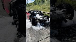 Lamborghini on fire  #shorts #viralvideo #lamborghini #limits #fire #carshorts #motorway