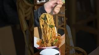 The vegan DAN DAN NOODLES from Rogue Panda Vegan Restaurant in NYC’s Time Out Market!  #DEVOURPOWER